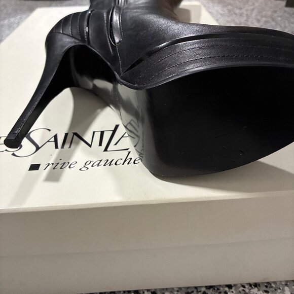 Yves Saint Laurent EXCELLENT Leather boots - Picture 7 of 15